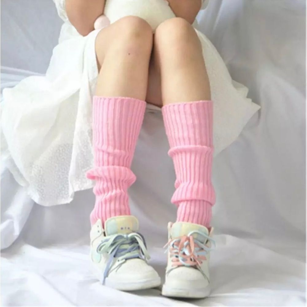 🆕Pink Knitted Leg Warmers - Picture 2 of 4
